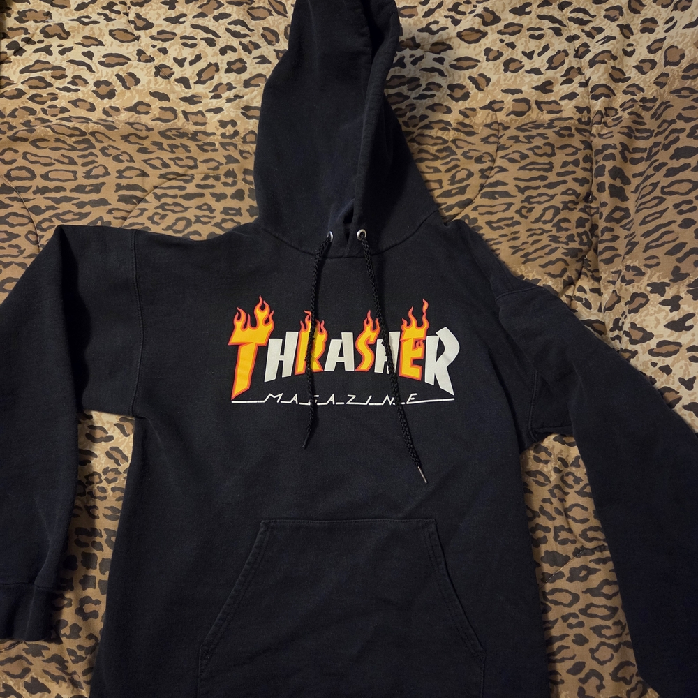 Thrasher Black Hoodie for Men